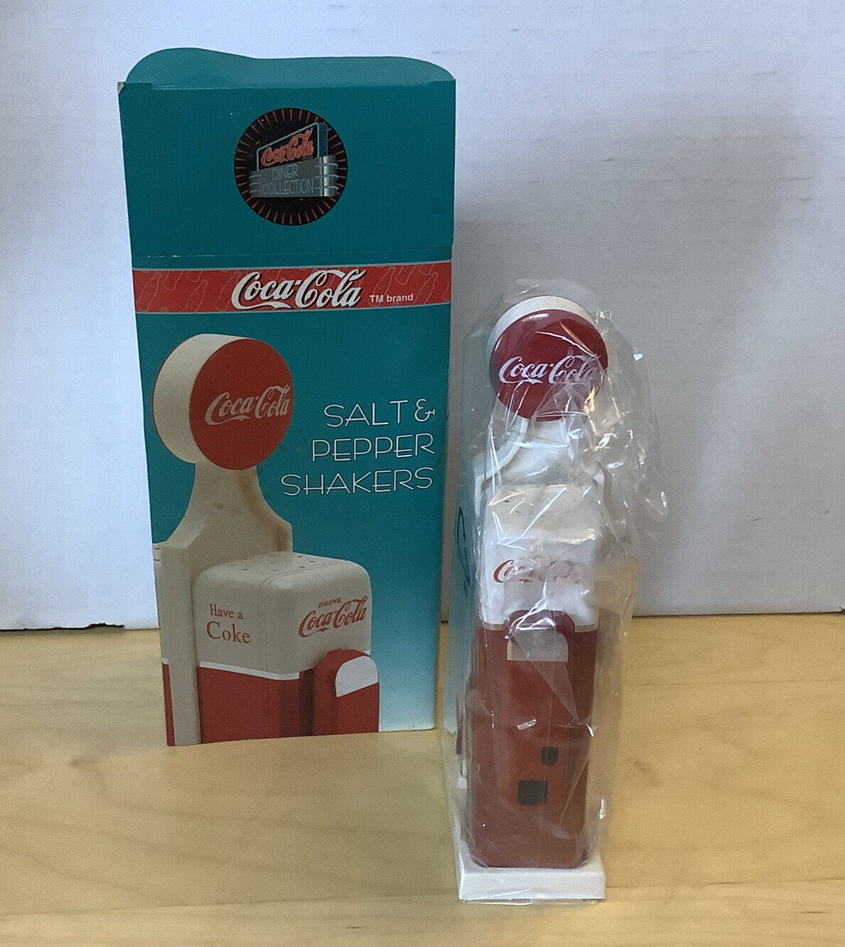 Set Of Coca-Cola Salt And Pepper Shakers NIB
