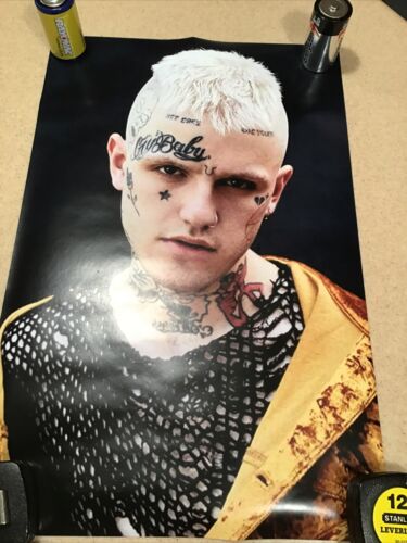 LIL peep publicity promo poster , super rare brand new. yellow jacket
