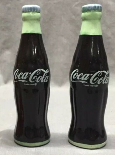 Coca Cola 1996 Bottle Salt And Pepper Shakers