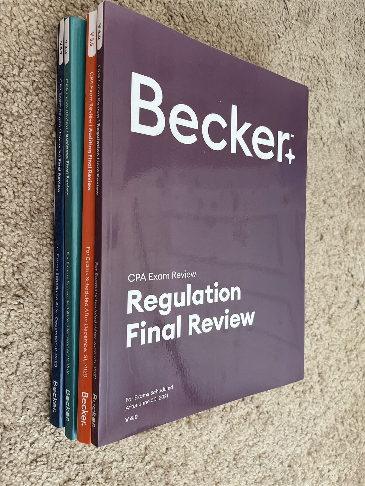 2021 Becker Final Review Books All Parts