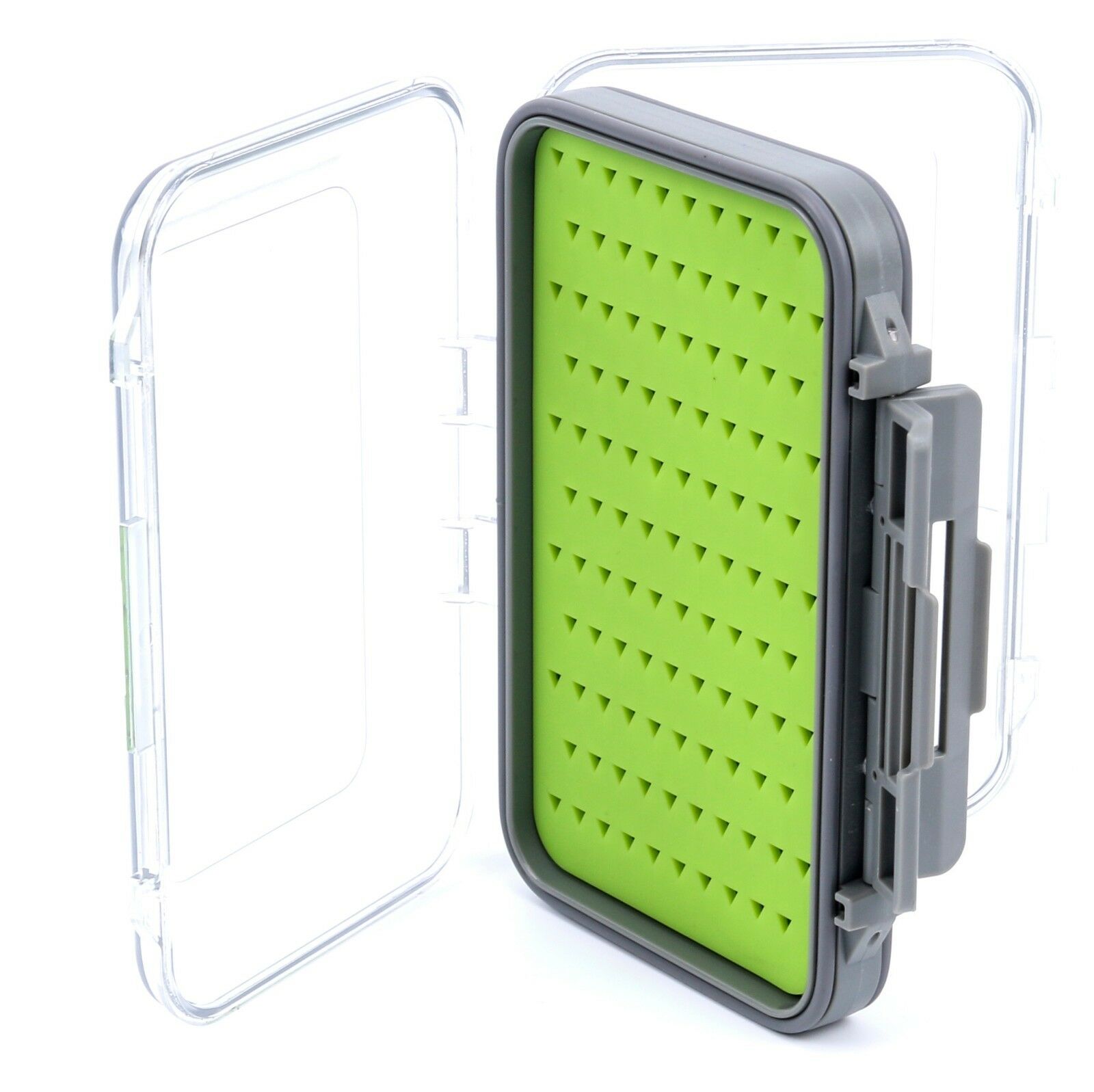 Large Waterproof Double Sided Jig/fly Box With Silicone Insert Waterproof