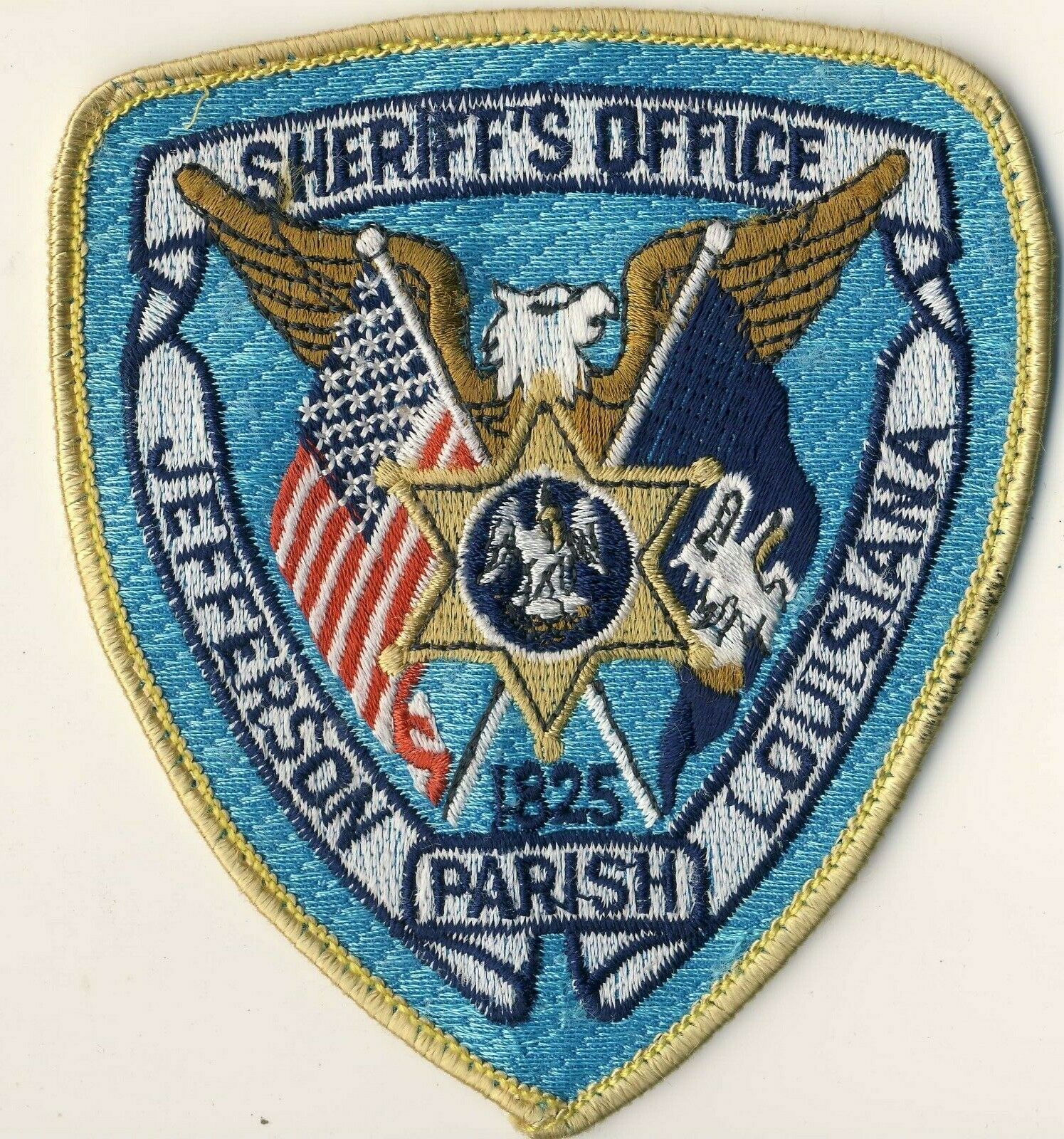 Jefferson Parish La State Of Louisiana Sheriff Office Police 4" Shoulder Patch