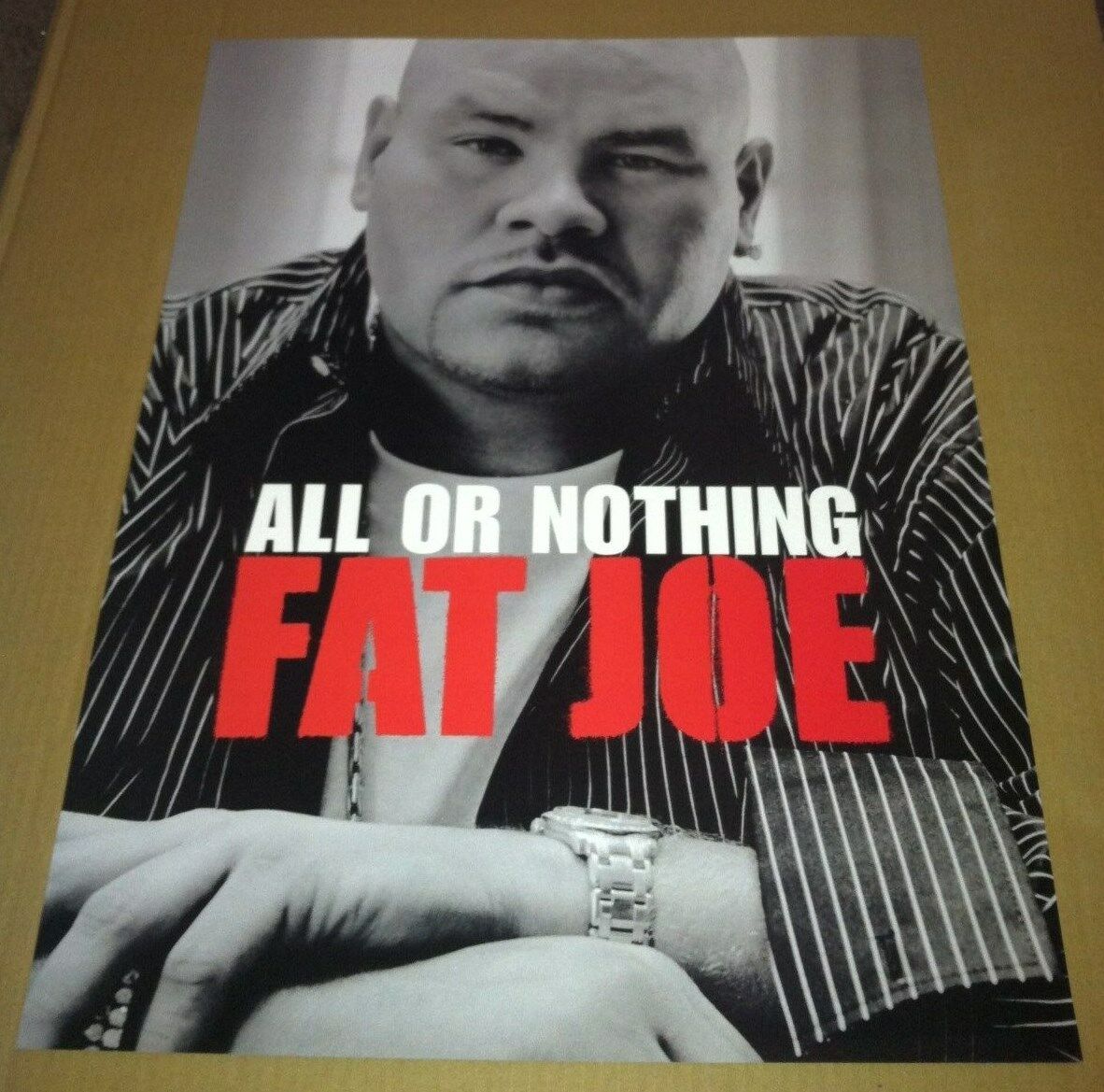 FAT JOE 2005 Double Sided PROMO POSTER for All Or Nothing CD USA 18x24 MINT