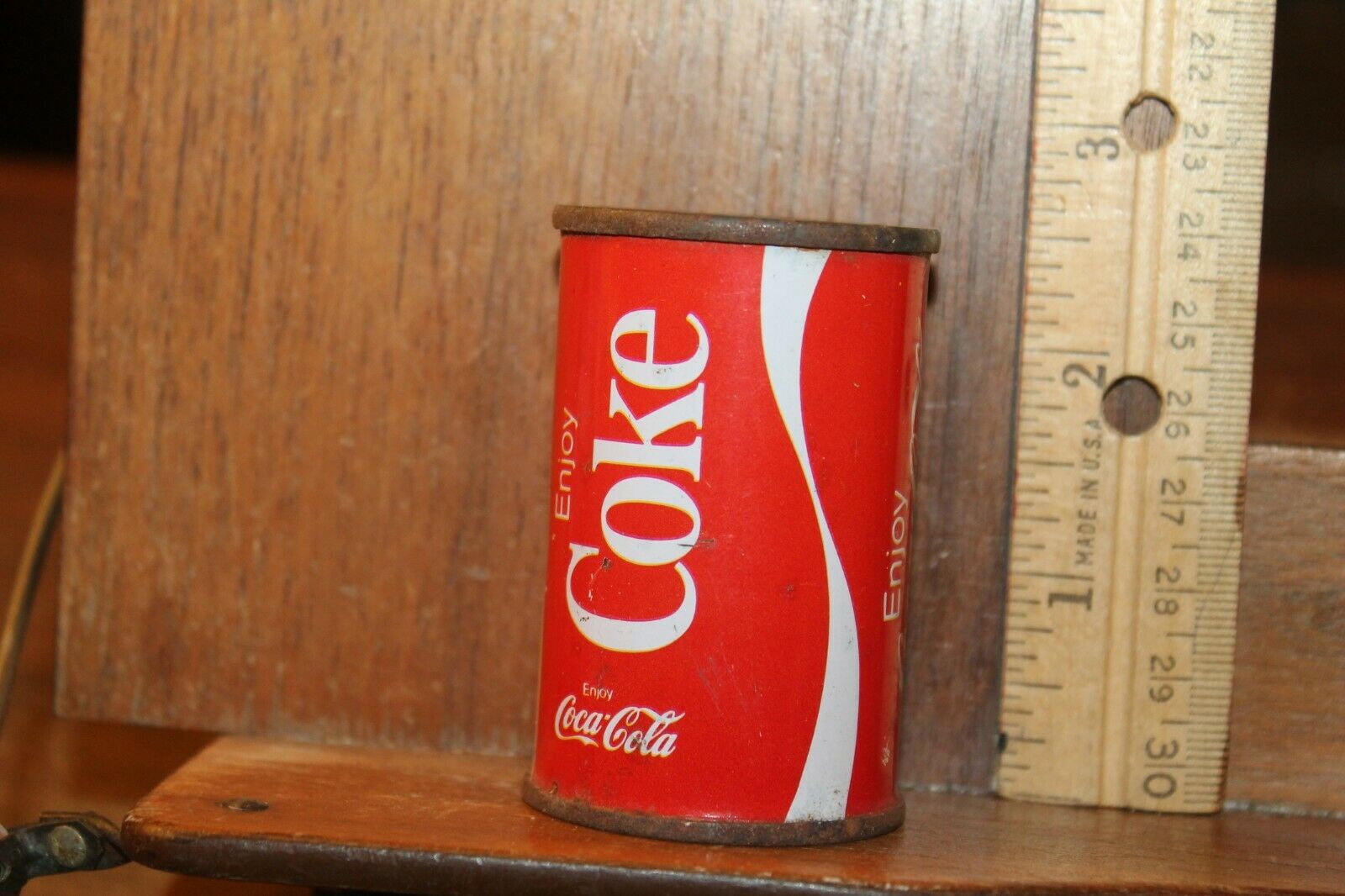 VIntage Coca Cola Coke Can Metal Pepper or Salt Shaker 2-1/2