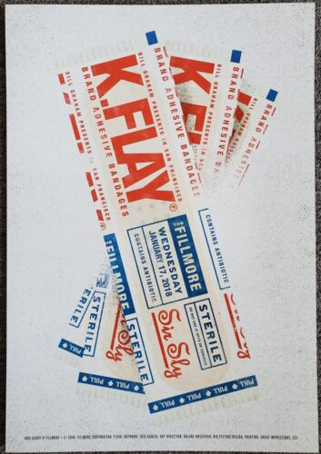 K. Flay Concert Poster 2018 F-1546 Fillmore