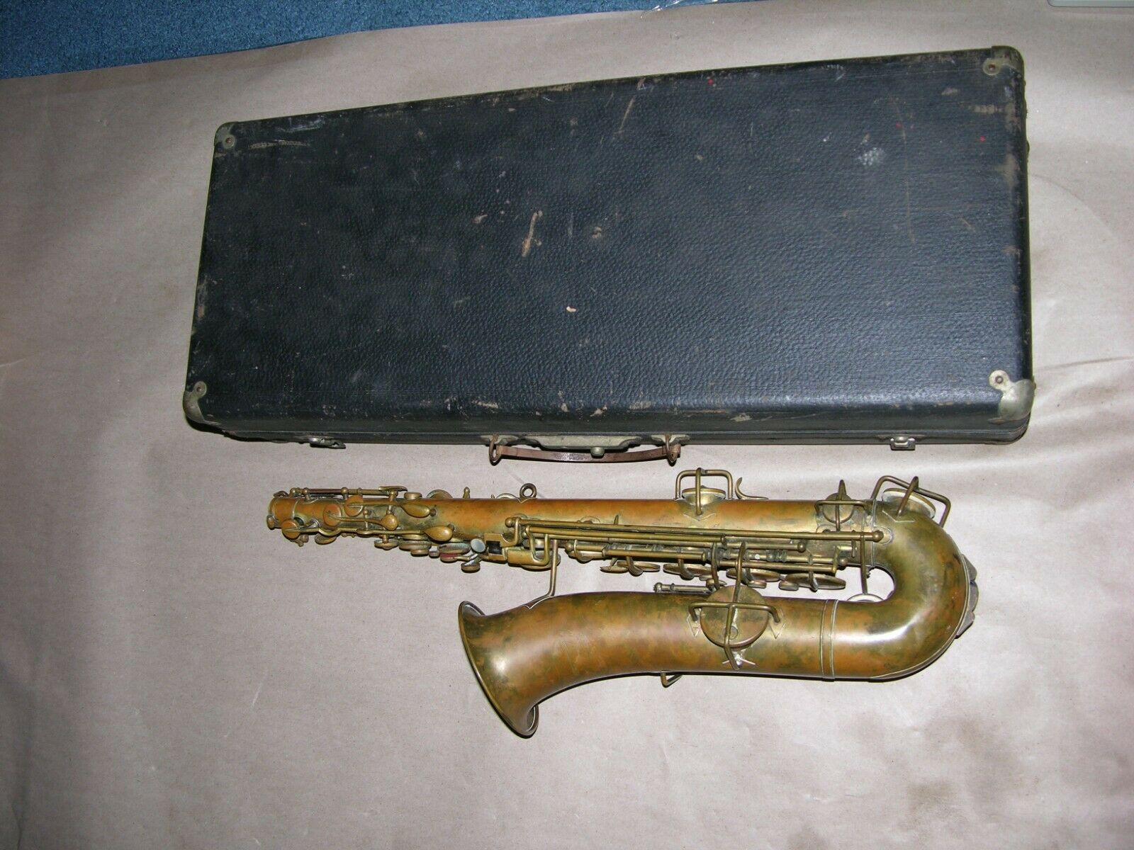 Vintage Selmer New York Low Pitch Saxophone Pat. Dec. 8, 1914 With Case