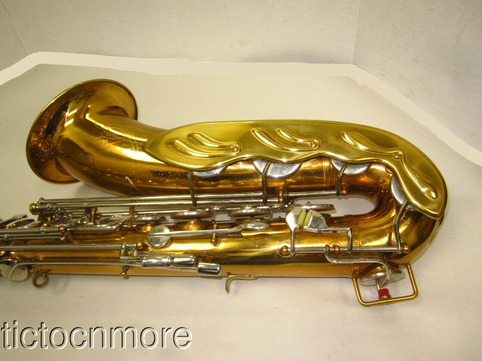 VINTAGE KEILWERTH SAX No 7500 SAXOPHONE GERMANY ETCHED BELL FANCY KEY GUARD CASE