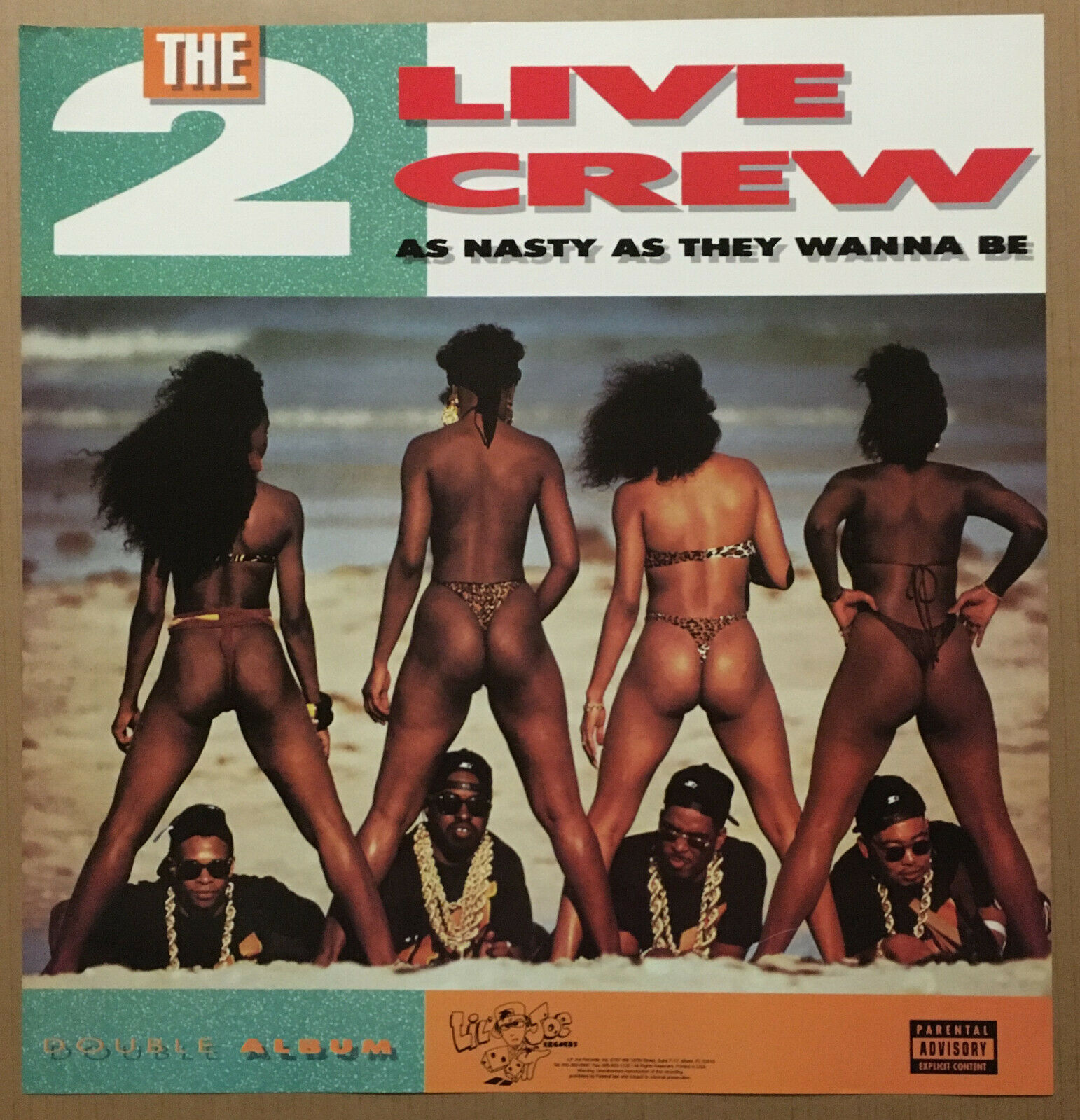 2 Live Crew Rare 1999 Promo Poster For As Nasty Reissue Cd 19x20 Mint Usa Two