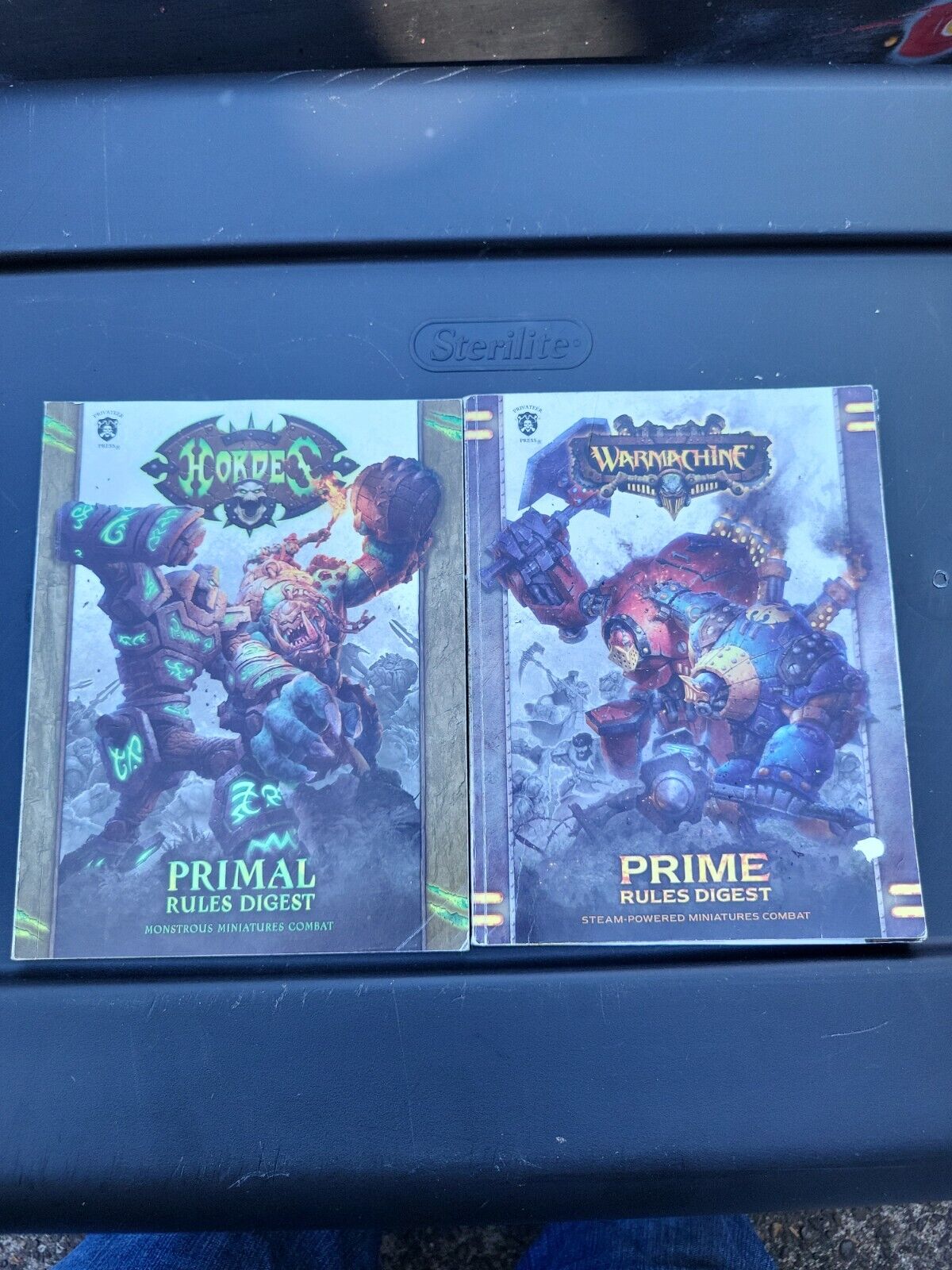 Hordes Primal and Warmachine Prime Mini Rule books Rules Digest Privateer Press