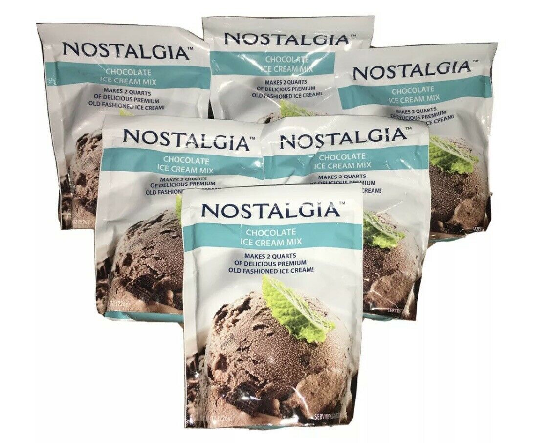 Nostalgia Chocolate Premium Old Fashioned Ice Cream Mix 4 Packages