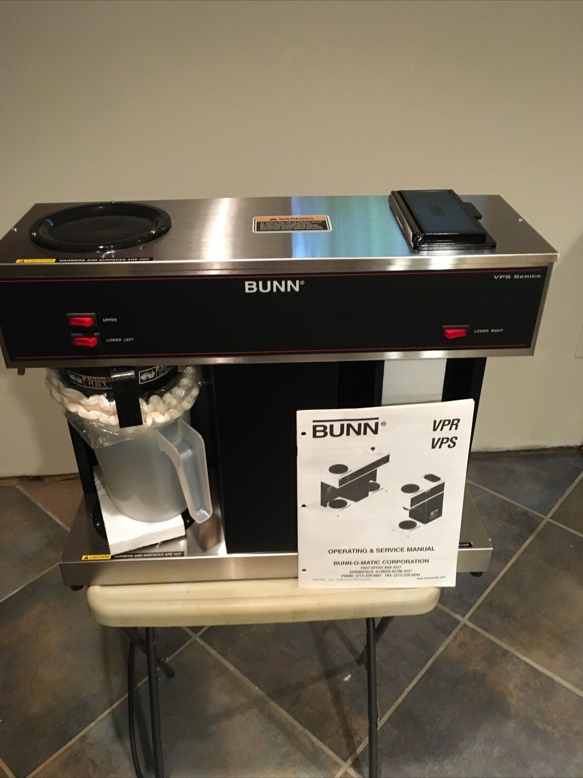Bunn, VPS , Pour over,  04275.0031, 12 Cup, Coffee,coffee brewer, VPR,