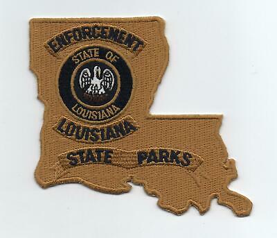 Louisiana State Parks, Enforcement Patch, State-shaped, Mint