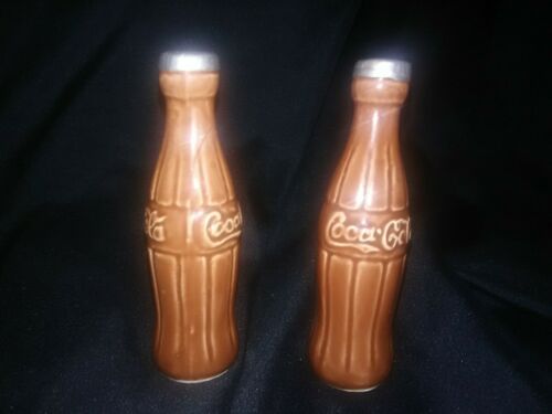 RARE COCA COLA VINTAGE SALT AND PEPPER SHAKERS! NEVER USED
