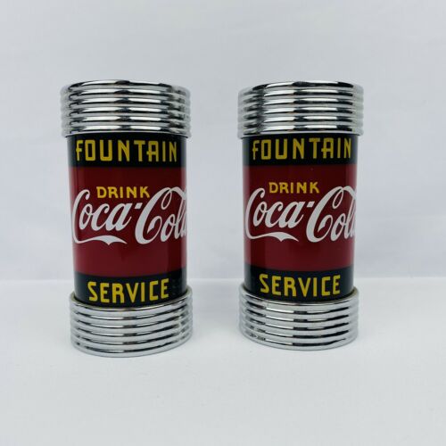Coca Cola Fountain Service Salt & Pepper Shakers