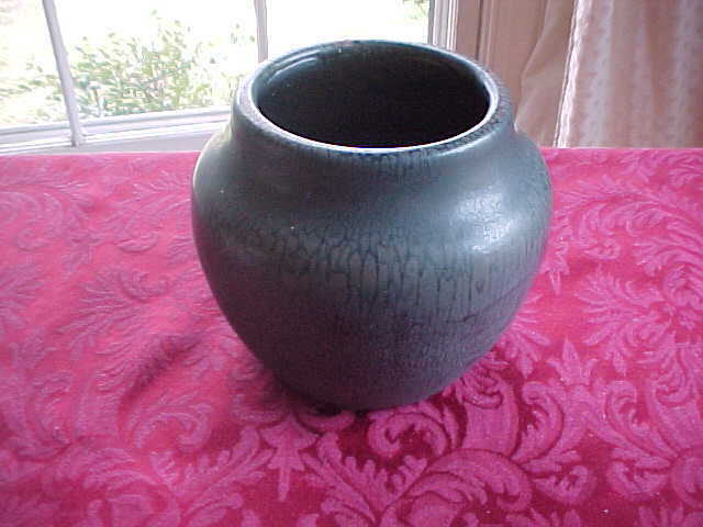 Hampshire Pottery Blue Snakeskin Glaze Vase