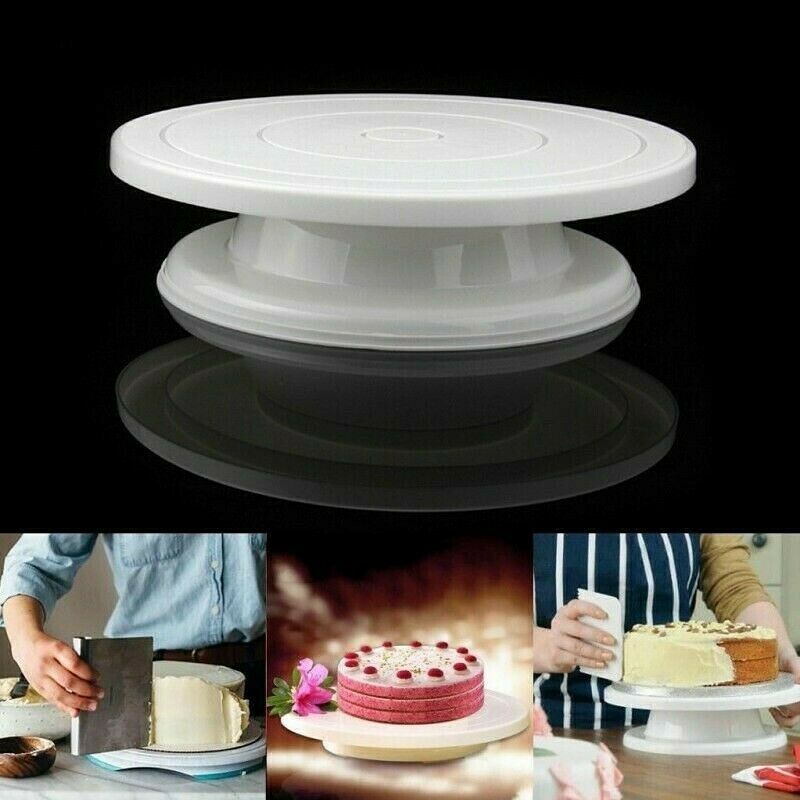 10 Inch Cake Stand Turntable Rotating Anti-skid Round Decorating Icing Table