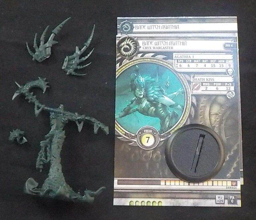 Warmachine Cryx Bane Witch Agathia Loose Model Privateer Press