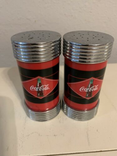 Vintage Coca Cola Salt And Pepper Shakers By Tablecraft Retro Diner Style
