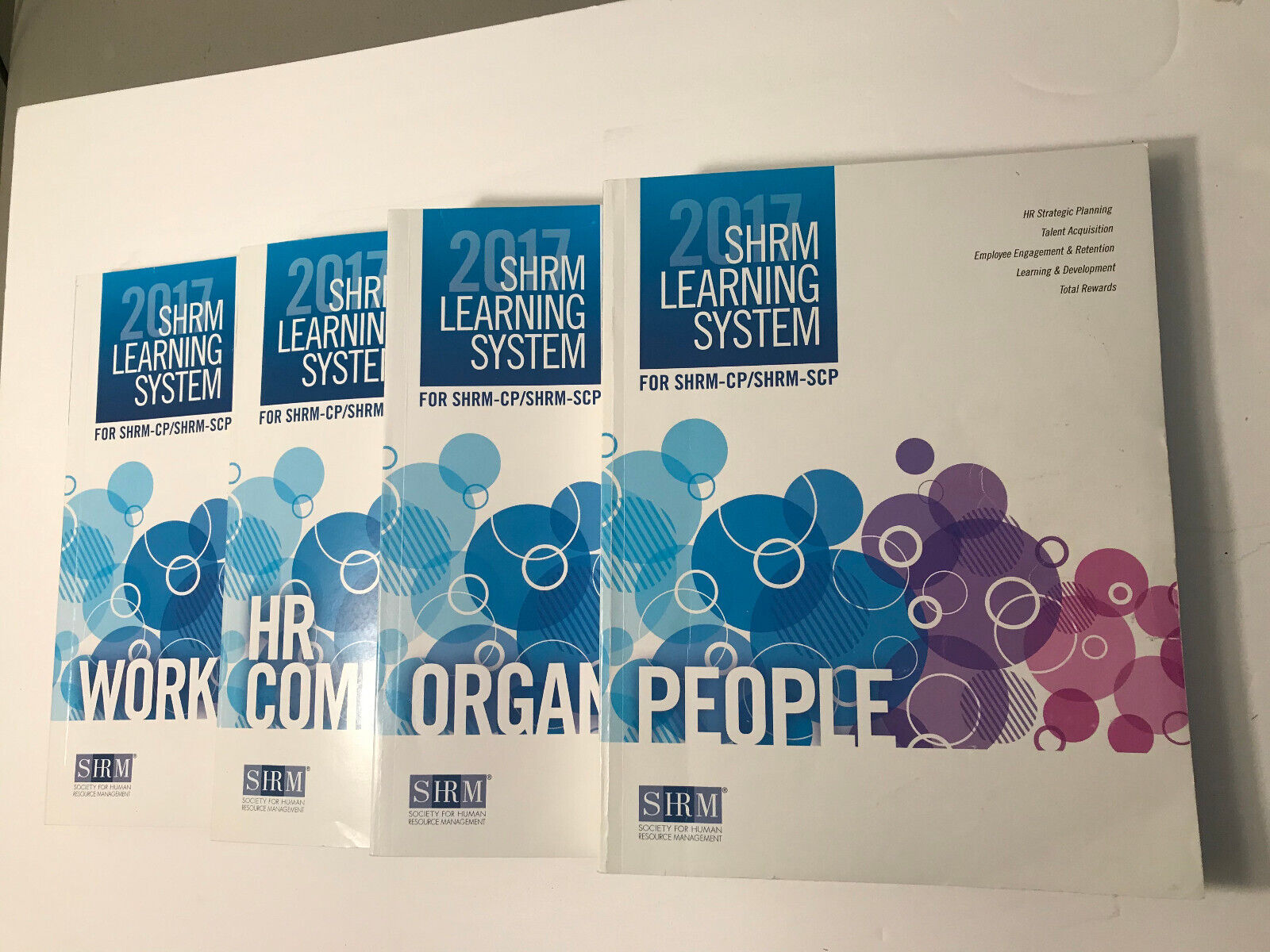 2017 SHRM-CP/SCP Learning System Books - All 4 Complete (Acceptable)