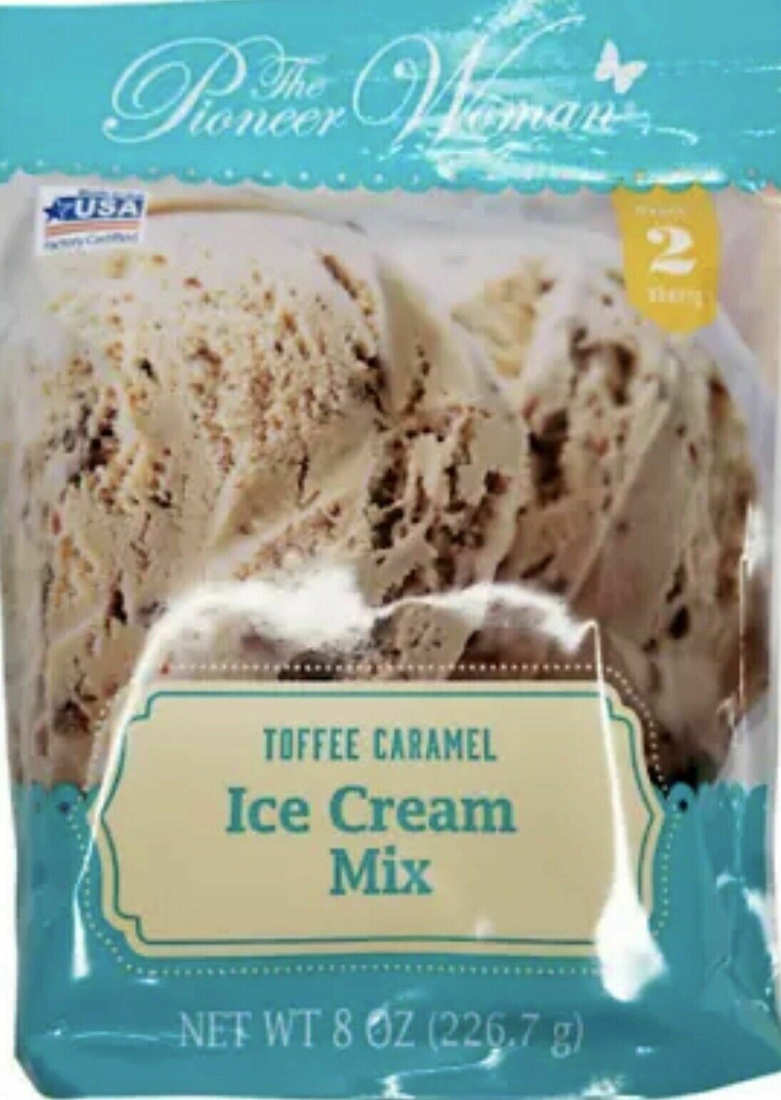 Pioneer Woman Toffee Caramel Ice Cream Mix Package Makes 2 Quarts Easy To Make