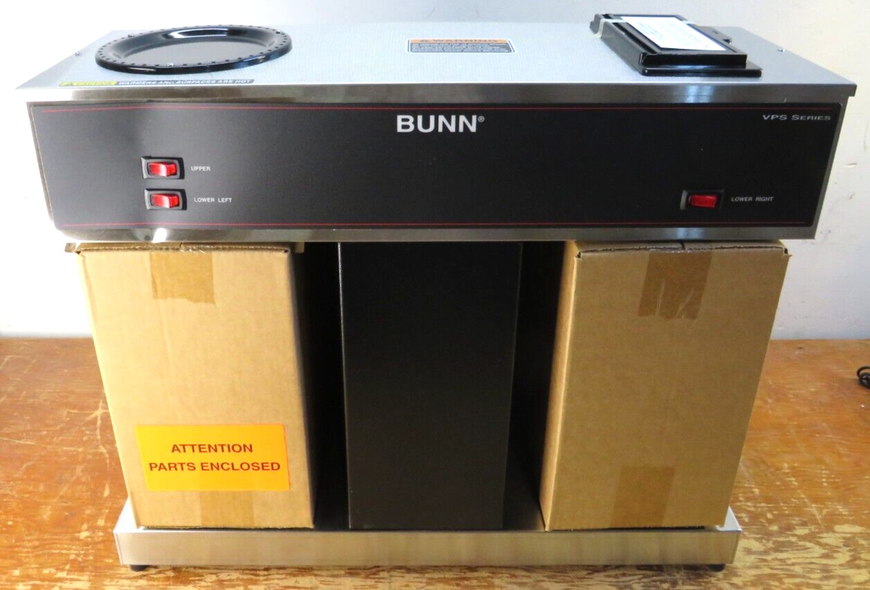 Bunn Black Drip 3.9 Gal. 3 Burner Coffee Maker Model: Vps