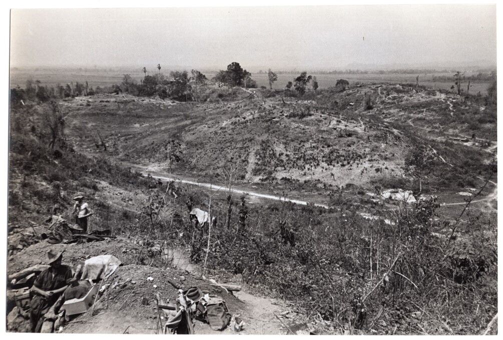 WW2 British White City Roadblock Stronghold Near Mawlu Burma Original News Photo