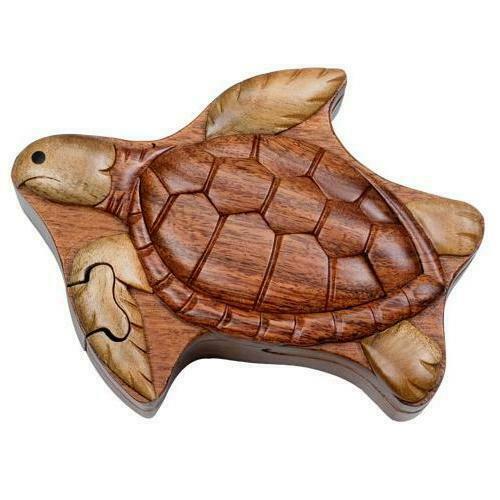 Sea Turtle  - Secret Wooden Puzzle Box