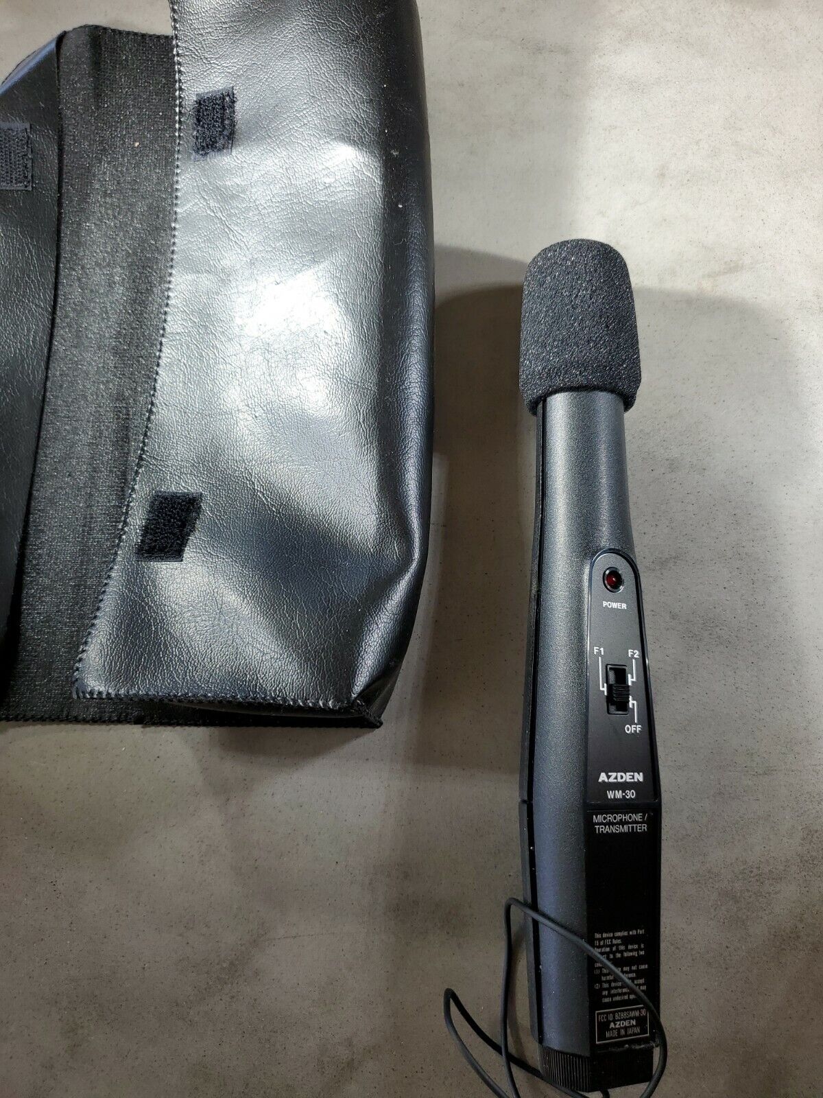 Azden Wireless Microphone System Wm-30 Transmitter Wr-10 Receiver (o4)