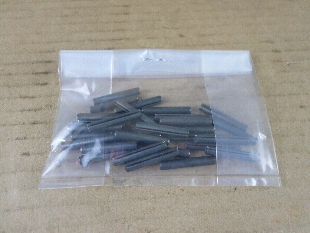 Lot Of 30 Unbranded 5/32" X Approx. 1" Steel Roll Pins