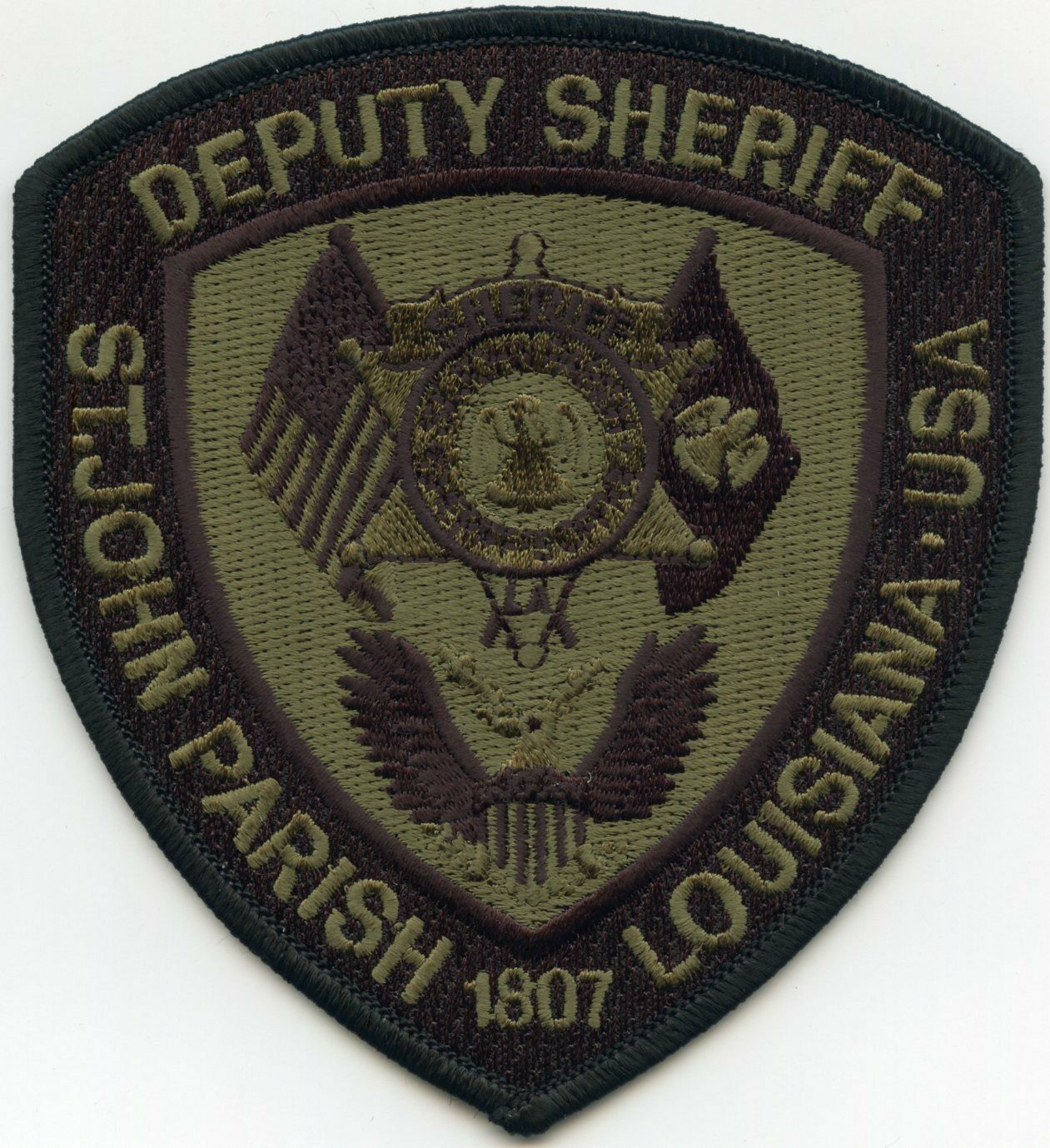 SAINT ST JOHN PARISH LOUISIANA subdued DEPUTY SHERIFF POLICE PATCH