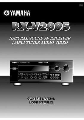 Yamaha RX-V2095 Receiver Owners Manual