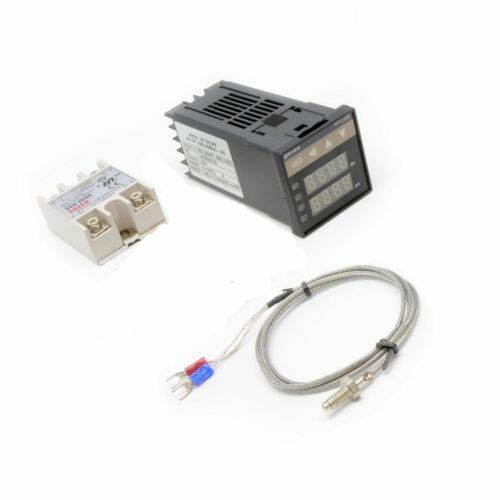 100-240v Digital Pid Temperature Controller + Max.40a Ssr + K Thermocouple Probe