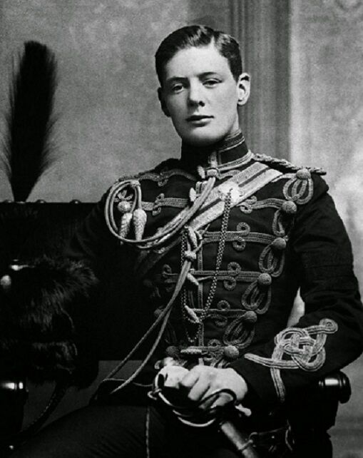 Winston Churchill In 1895 8"x 10" World War Ii British Prime Minister Photo 377