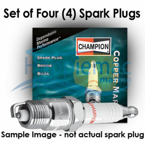 Champion Johnson Evinrude Spark Plug L77jc4 - Set Of 4