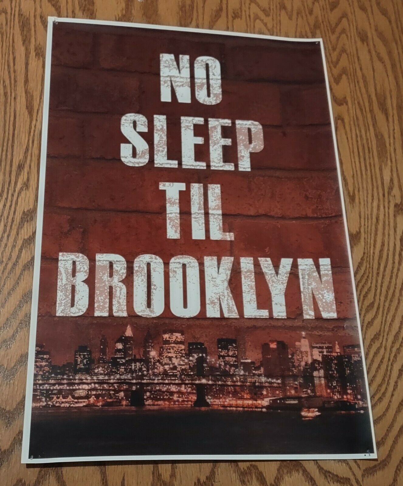 Used No Sleep Til Brooklyn 11 X 17 Skyline Paper Poster Beastie Boys