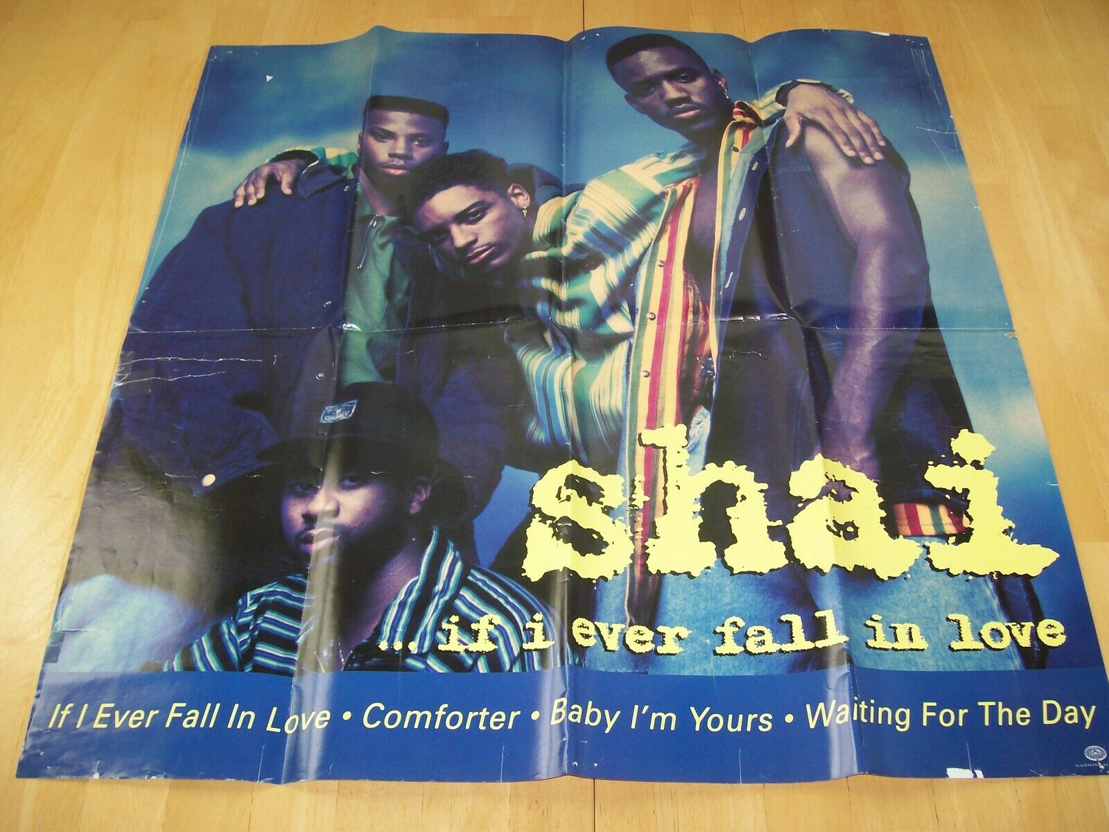 Vintage 1990's Shai If I Ever Fall In Love Album Cover Poster 90's R&b Soul Vtg