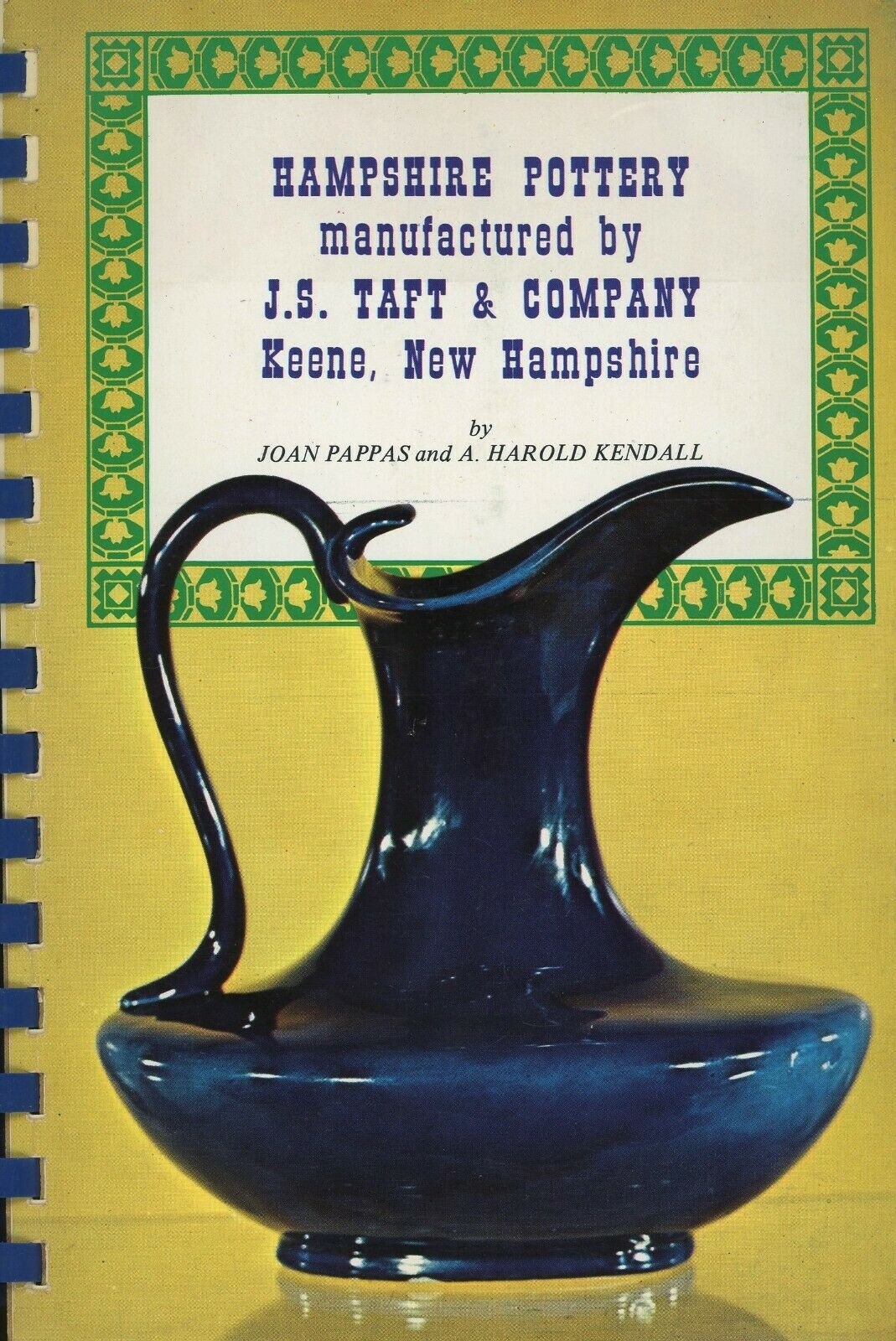 Antique Hampshire Pottery Stoneware By  J.s. Taft Co. Types / Illustrated Book