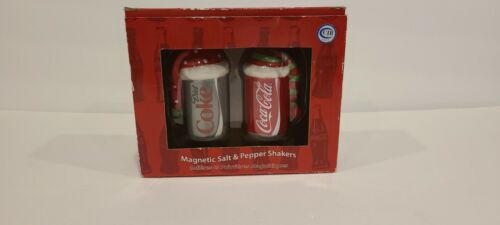 Magnetic Salt And Pepper Shakers Coca Cola Christmas