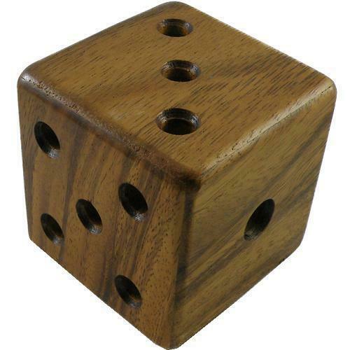 Magic Dice Cube - Wooden Brain Teaser Puzzle