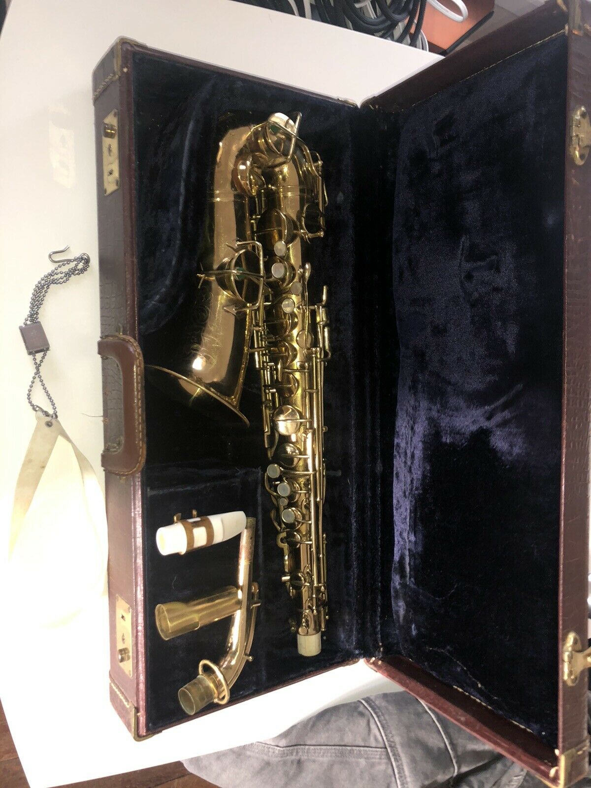 Vintage 1914 Buescher Truetone Alto Sax Saxophone Low Pitch With Case