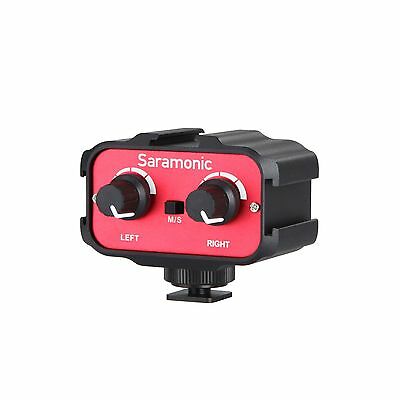 Saramonic Sr-ax100 Universal Audio Adapter With 3.5mm Inputs For Dslr Cameras